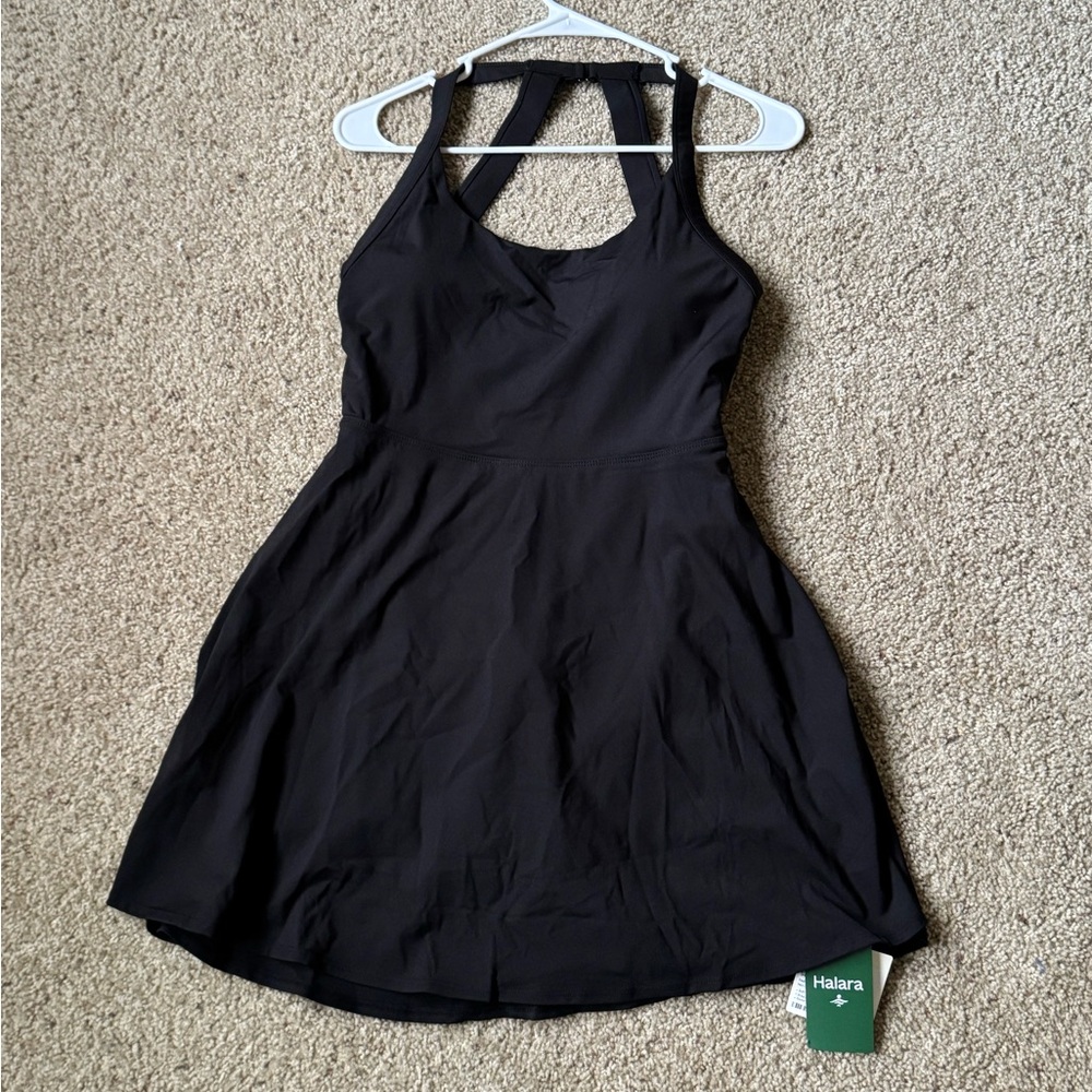 HALARA Women's Black Sport Mini Dress